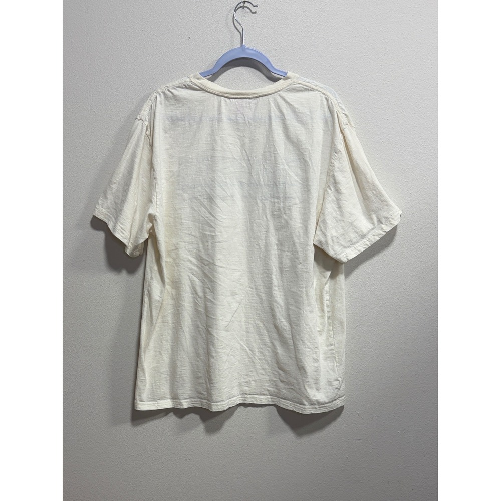 Mitchell & Ness Sporting Goods Embroidered Slub Cotton T-Shirt Cream XL - Picture 5 of 10